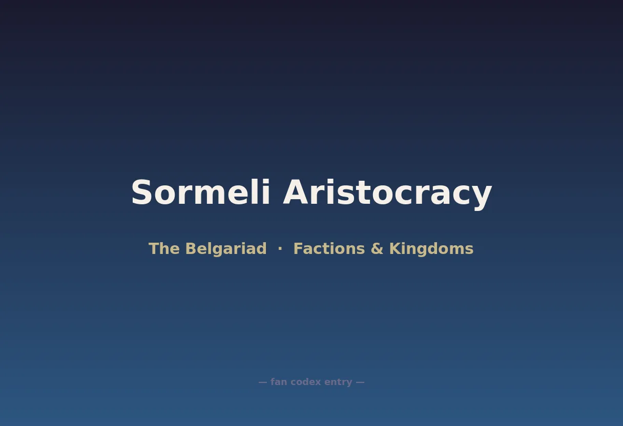 Sormeli Aristocracy