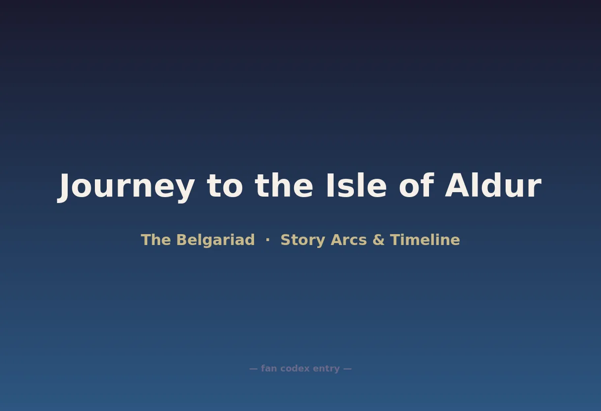 Journey to the Isle of Aldur